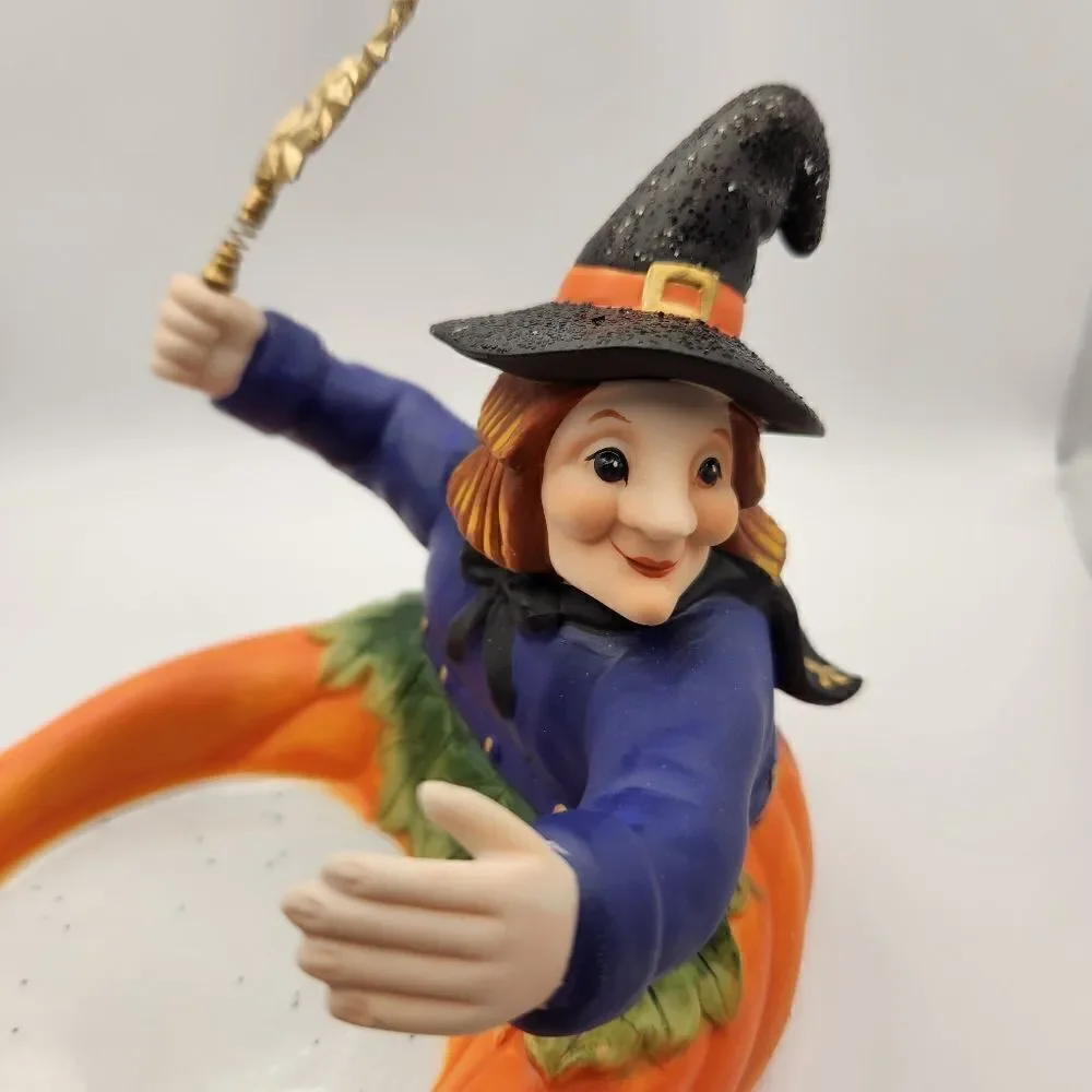 Partylite Pumpkin Witch Candle Holder P8212 In Original Box